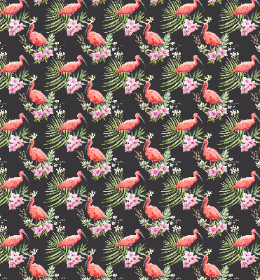 Rollo lichtundurchlässig mit Flamingos und Pflanzenmotiv