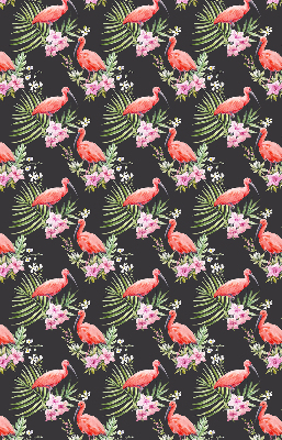 Rollo lichtundurchlässig mit Flamingos und Pflanzenmotiv