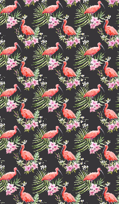 Rollo lichtundurchlässig mit Flamingos und Pflanzenmotiv
