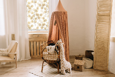 Fenster Rollo mit gelbem Zweigmuster