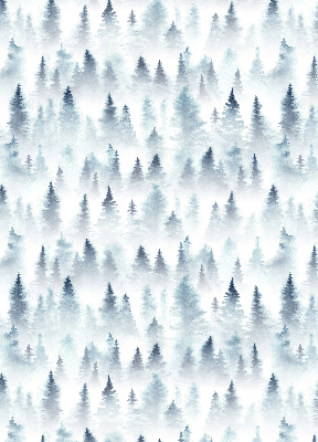 Rollo lichtundurchlässig mit Motiv „Wald im Nebel“