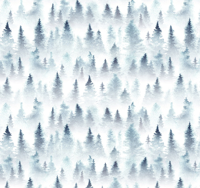 Rollo lichtundurchlässig mit Motiv „Wald im Nebel“