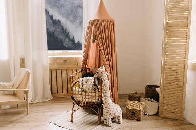 Fenster rollo mit Motiv neblige Berge