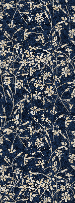 Rollo lichtundurchlässig mit Blumenmuster