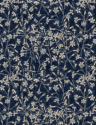 Rollo lichtundurchlässig mit Blumenmuster