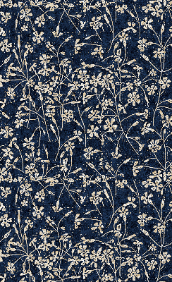 Rollo lichtundurchlässig mit Blumenmuster