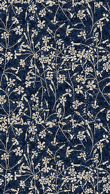Rollo lichtundurchlässig mit Blumenmuster