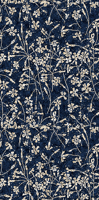 Rollo lichtundurchlässig mit Blumenmuster