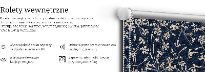Rollo lichtundurchlässig mit Blumenmuster