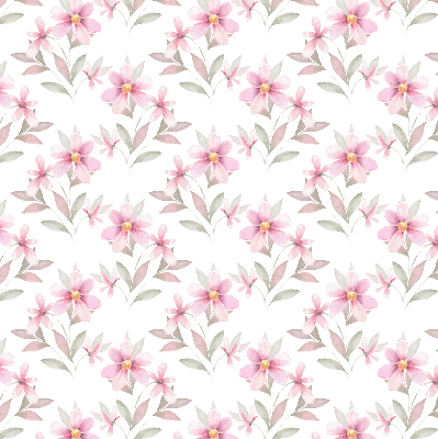 Verdunkelungsrollo mit rosa Blütenmuster