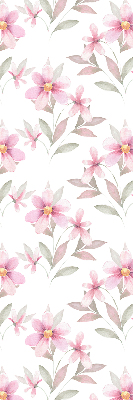 Verdunkelungsrollo mit rosa Blütenmuster