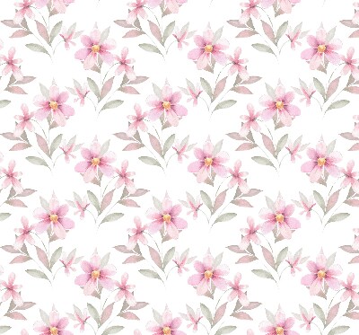 Verdunkelungsrollo mit rosa Blütenmuster