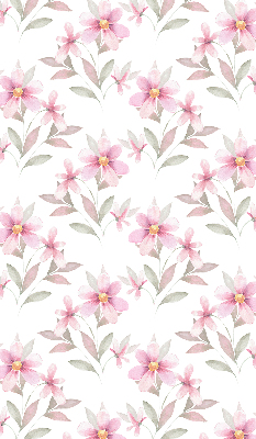 Verdunkelungsrollo mit rosa Blütenmuster