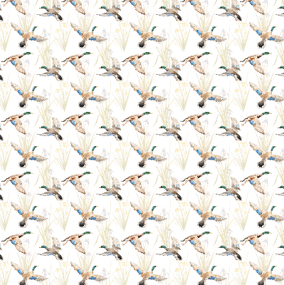 Verdunkelungsrollo mit Motiv fliegender Enten