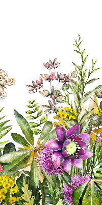 Rollo lichtundurchlässig mit Blumenmuster