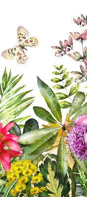 Rollo lichtundurchlässig mit Blumenmuster