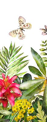 Rollo lichtundurchlässig mit Blumenmuster