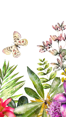 Rollo lichtundurchlässig mit Blumenmuster