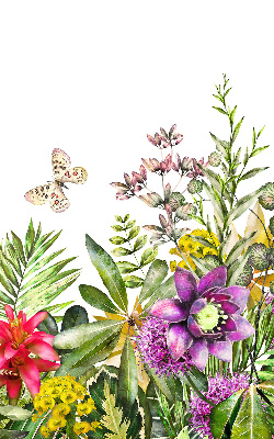Rollo lichtundurchlässig mit Blumenmuster