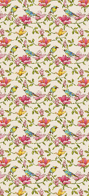 Fenster Rollo mit Vögeln auf Blumenmuster