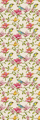 Fenster Rollo mit Vögeln auf Blumenmuster