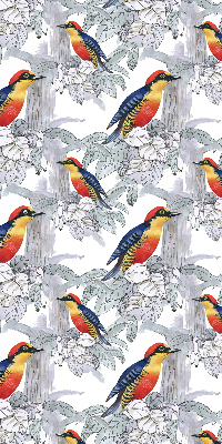 Rollo lichtundurchlässig mit farbenfrohem Vogelmotiv