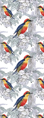 Rollo lichtundurchlässig mit farbenfrohem Vogelmotiv