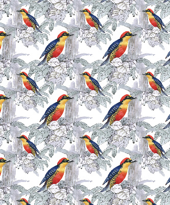 Rollo lichtundurchlässig mit farbenfrohem Vogelmotiv