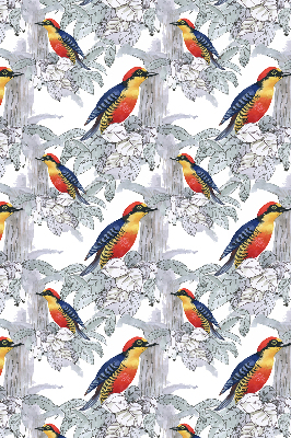 Rollo lichtundurchlässig mit farbenfrohem Vogelmotiv