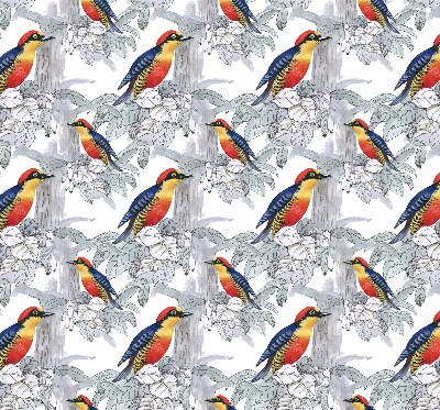 Rollo lichtundurchlässig mit farbenfrohem Vogelmotiv