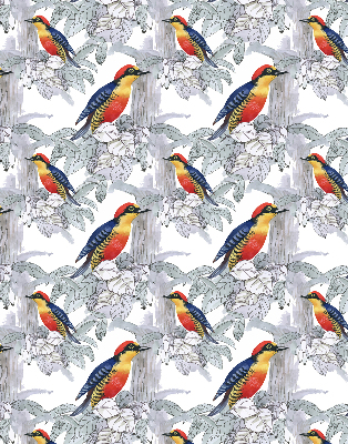 Rollo lichtundurchlässig mit farbenfrohem Vogelmotiv
