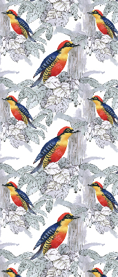 Rollo lichtundurchlässig mit farbenfrohem Vogelmotiv