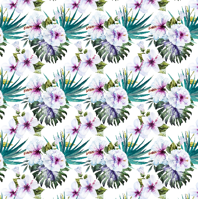 Verdunkelungsrollo mit Blumenmuster