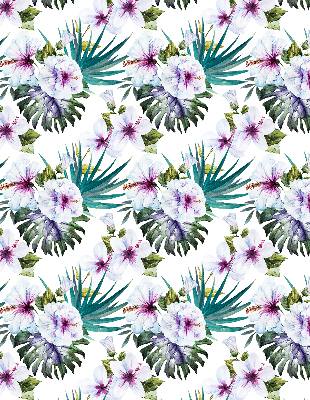 Verdunkelungsrollo mit Blumenmuster