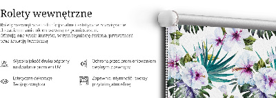 Verdunkelungsrollo mit Blumenmuster