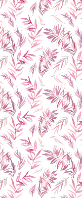Fenster Rollo in Rosa mit Blattmuster