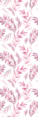 Fenster Rollo in Rosa mit Blattmuster