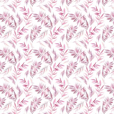 Fenster Rollo in Rosa mit Blattmuster