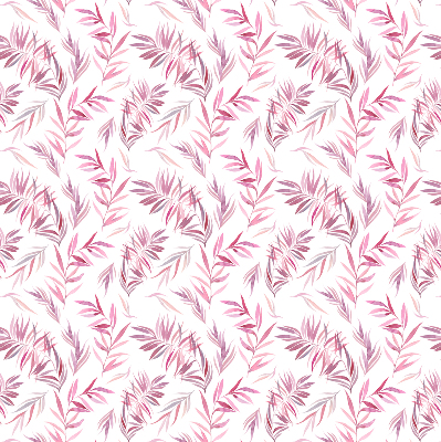 Fenster Rollo in Rosa mit Blattmuster