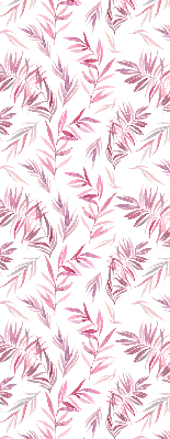 Fenster Rollo in Rosa mit Blattmuster