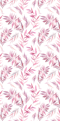 Fenster Rollo in Rosa mit Blattmuster
