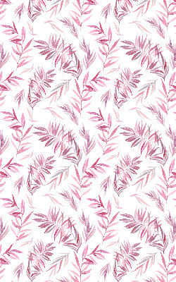 Fenster Rollo in Rosa mit Blattmuster