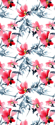Verdunkelungsrollo mit Blumenmuster