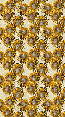 Rollo lichtundurchlässig mit Sonnenblumenmuster