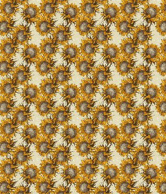 Rollo lichtundurchlässig mit Sonnenblumenmuster