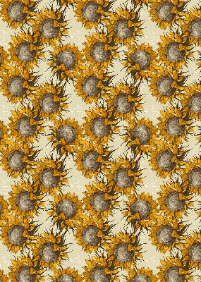 Rollo lichtundurchlässig mit Sonnenblumenmuster
