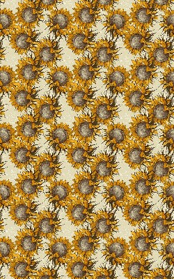 Rollo lichtundurchlässig mit Sonnenblumenmuster
