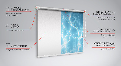 Fenster Rollo aufrollbares Rollo namens Blitz