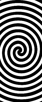 Rollo lichtundurchlässig mit Motiv Hypnosekreis