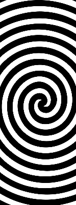 Rollo lichtundurchlässig mit Motiv Hypnosekreis